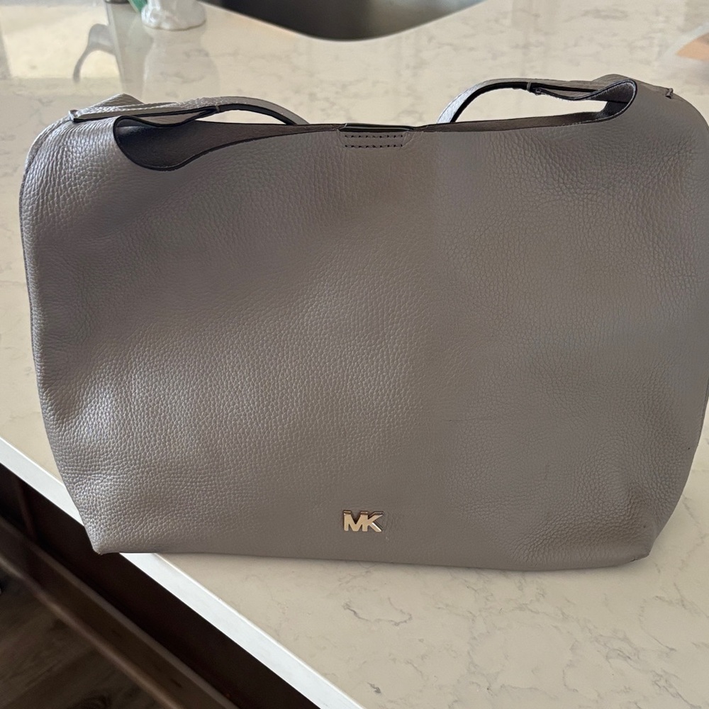 Michael Kors Pebble Gray Leather Handbag